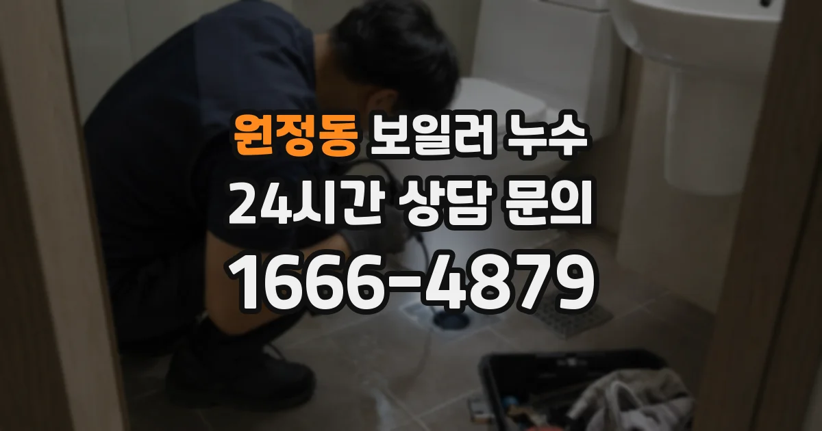 원정동 보일러 누수