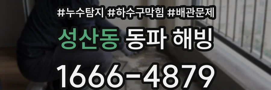 성산동 동파 해빙