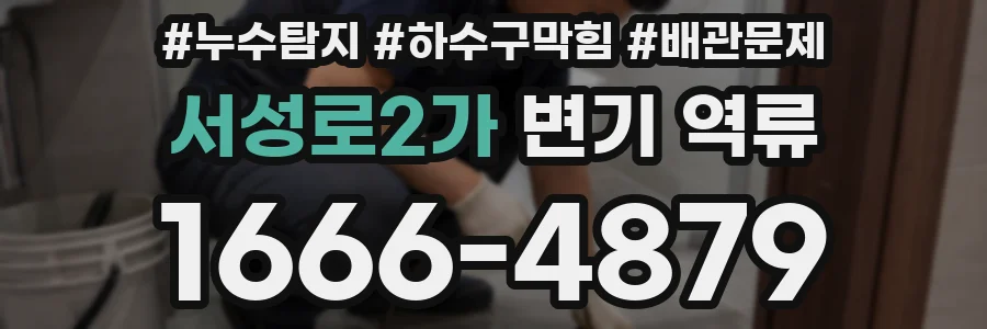 서성로2가 변기 역류