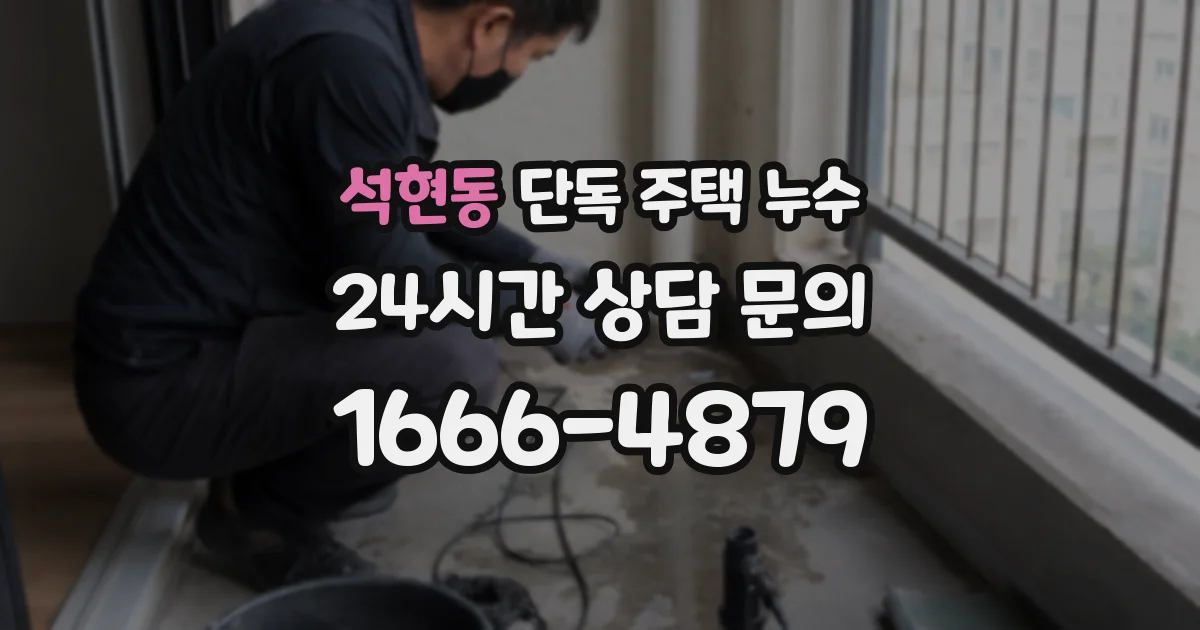 석현동 단독 주택 누수