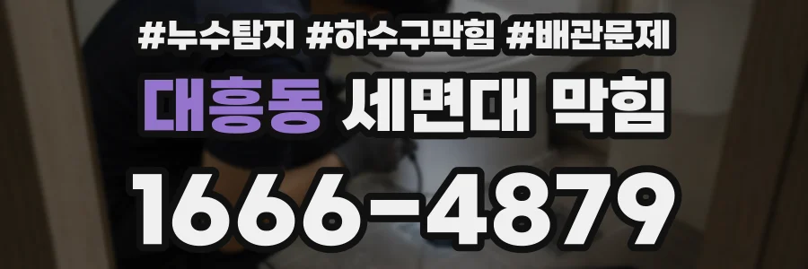 대흥동 세면대 막힘