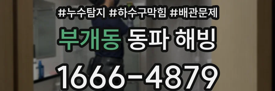 부개동 동파 해빙
