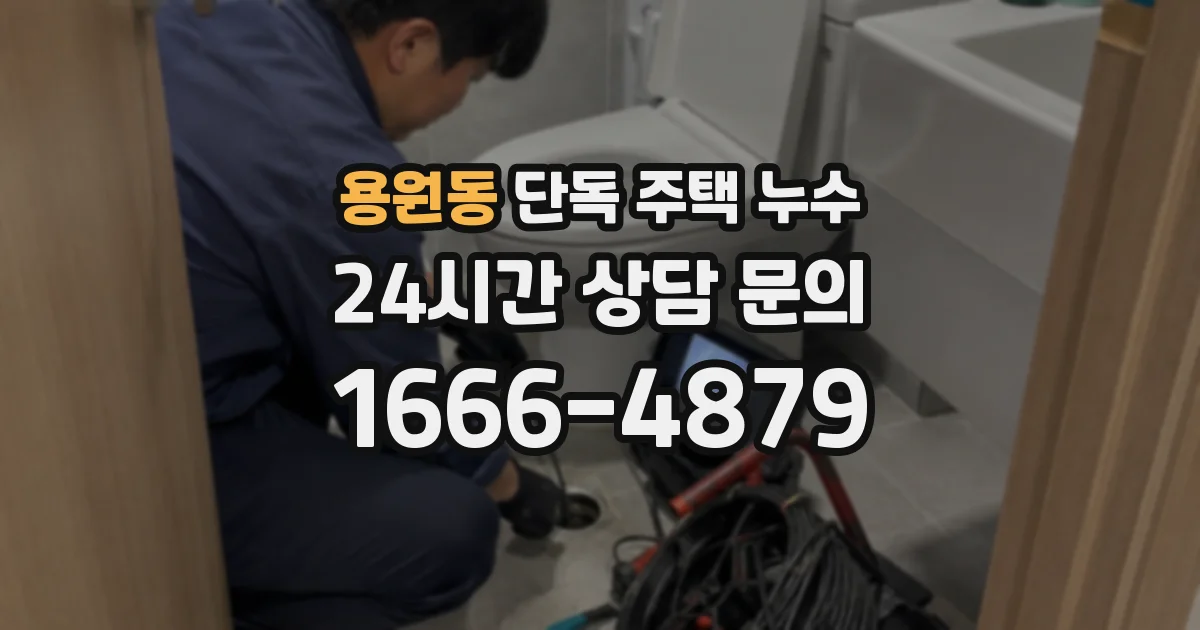 용원동 단독 주택 누수