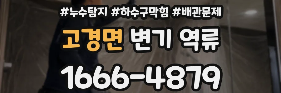 고경면 변기 역류
