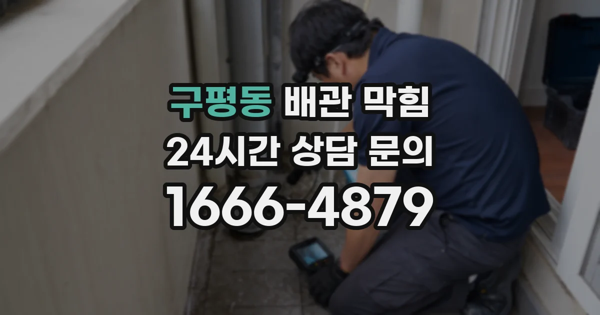 구평동 배관 막힘