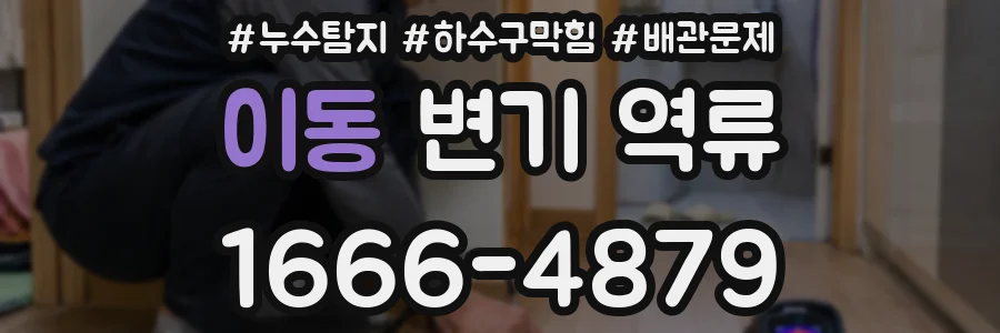이동 변기 역류