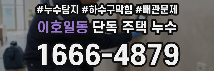 이호일동 단독 주택 누수
