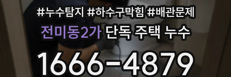 전미동2가 단독 주택 누수