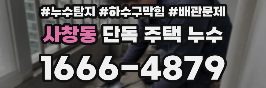 사창동 단독 주택 누수