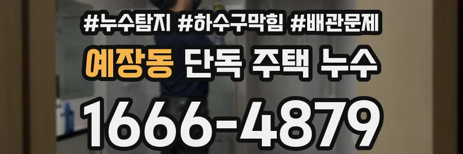 예장동 단독 주택 누수