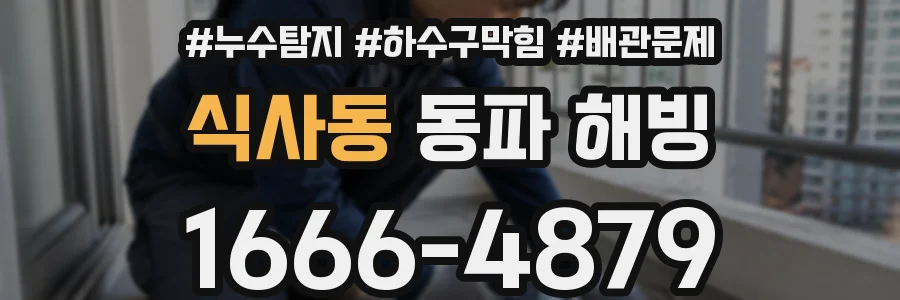 식사동 동파 해빙