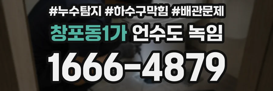 창포동1가 언수도 녹임
