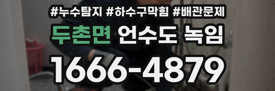 두촌면 언수도 녹임