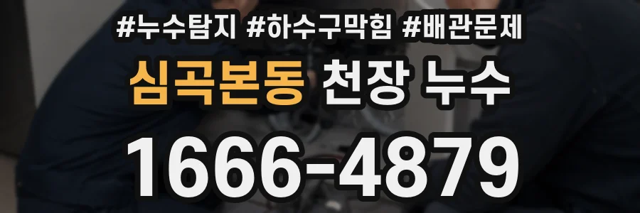 심곡본동 천장 누수