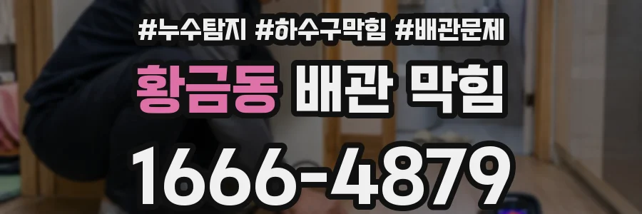 황금동 배관 막힘