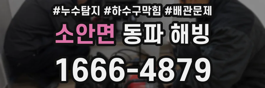 소안면 동파 해빙