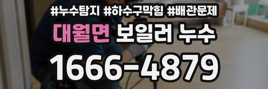 대월면 보일러 누수