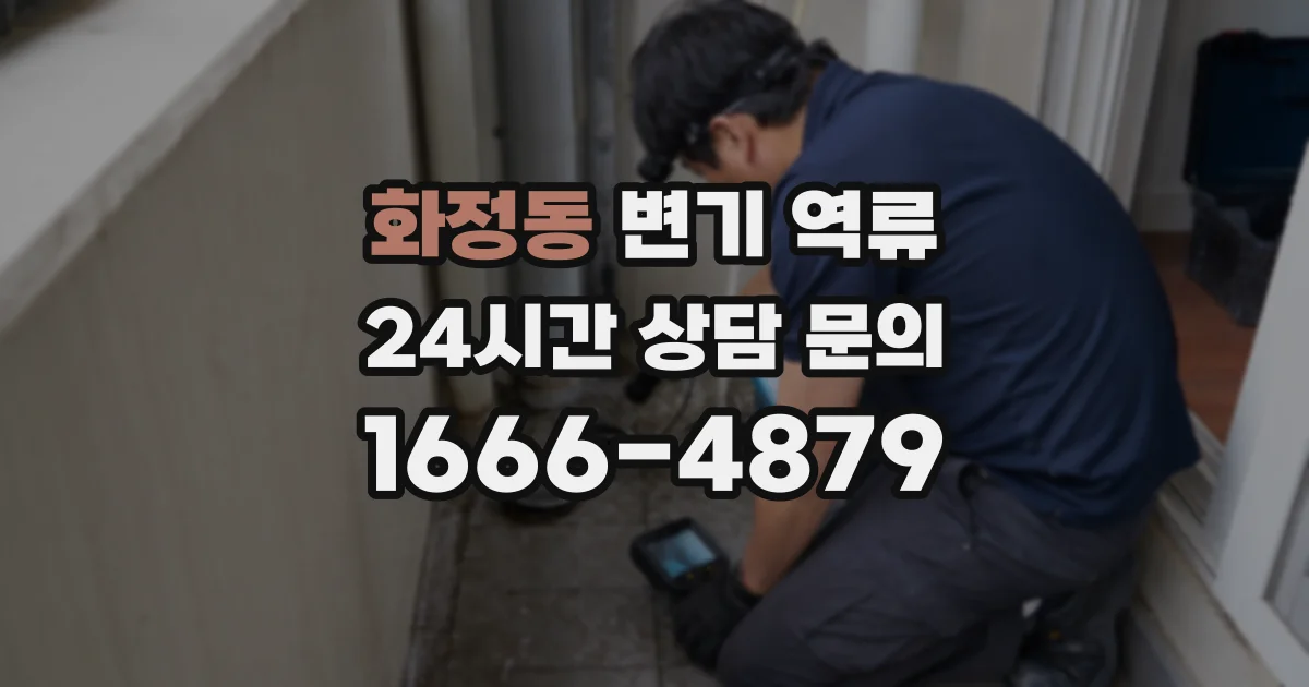 화정동 변기 역류