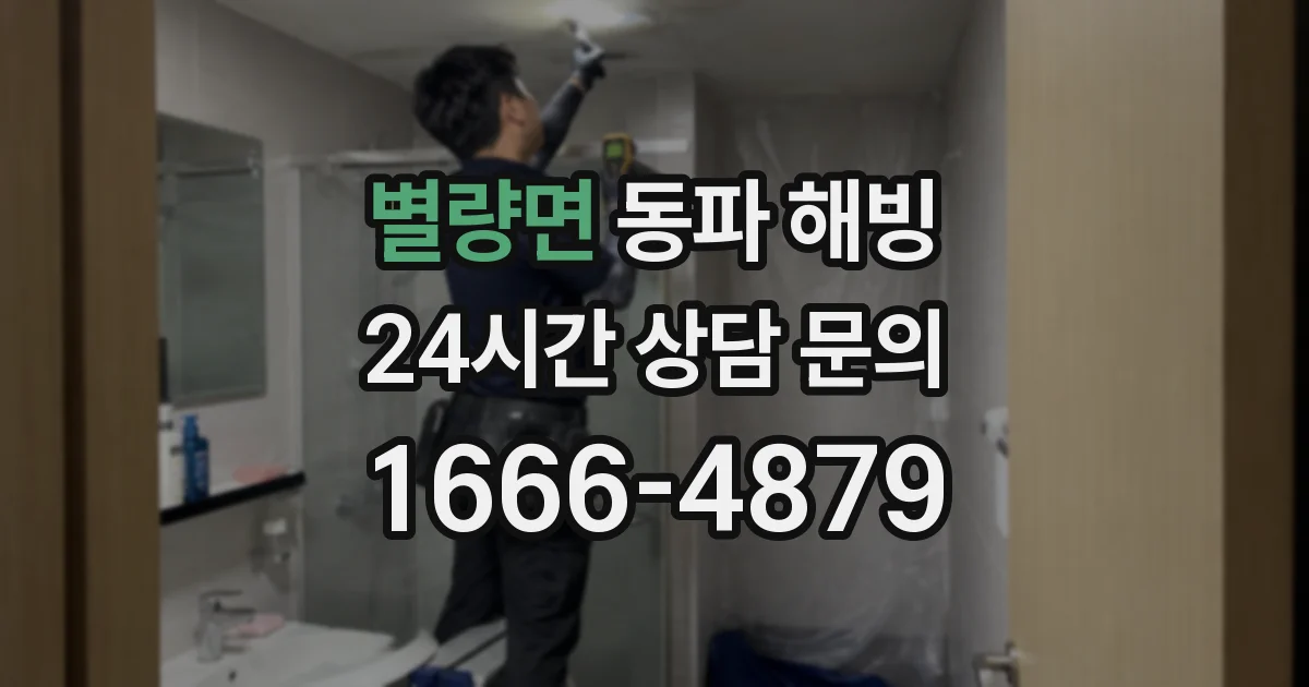 별량면 동파 해빙
