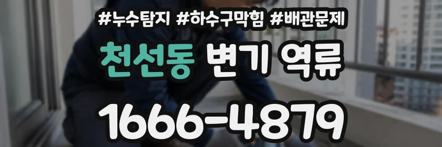 천선동 변기 역류