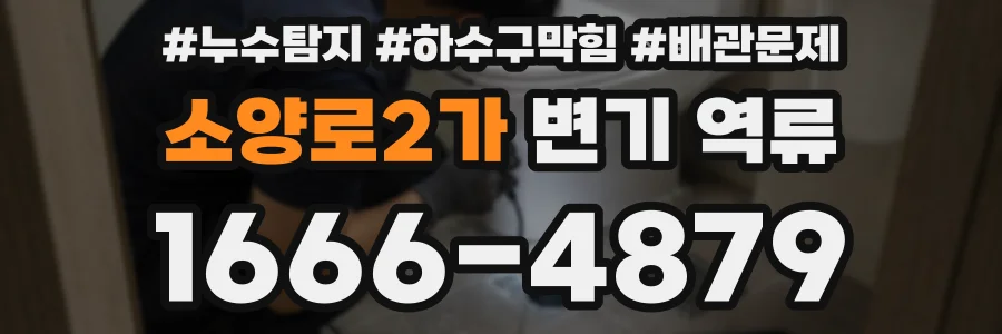 소양로2가 변기 역류