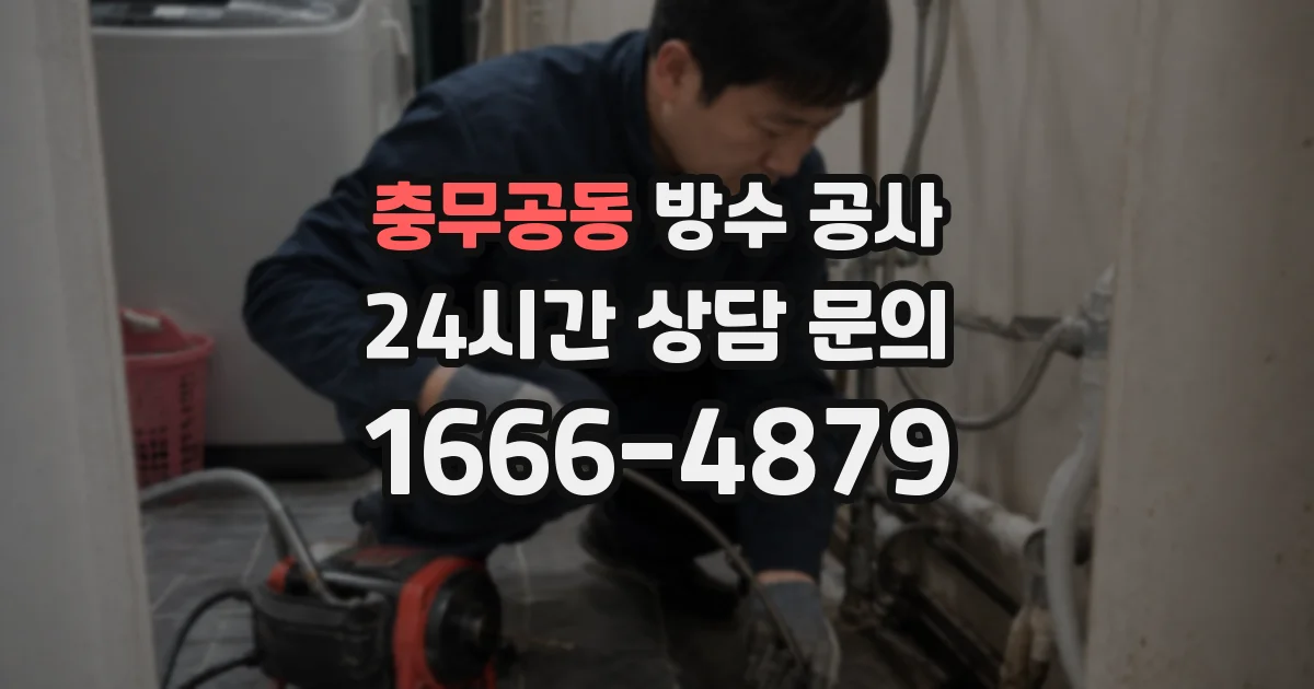 충무공동 방수 공사