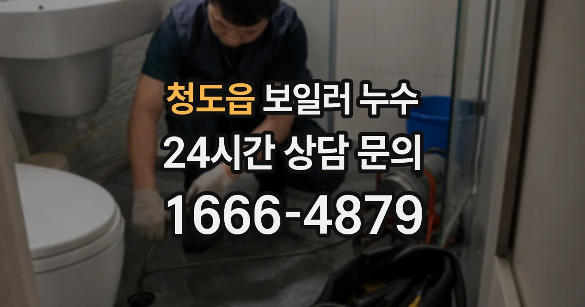 청도읍 보일러 누수