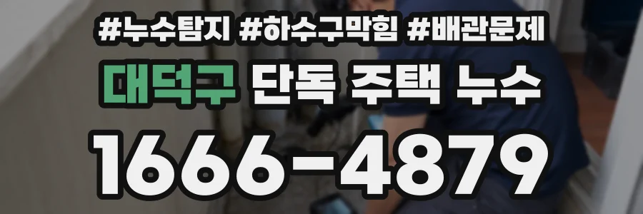대덕구 단독 주택 누수