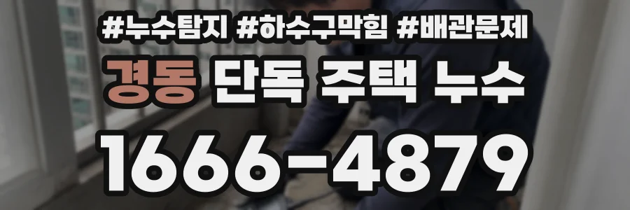 경동 단독 주택 누수