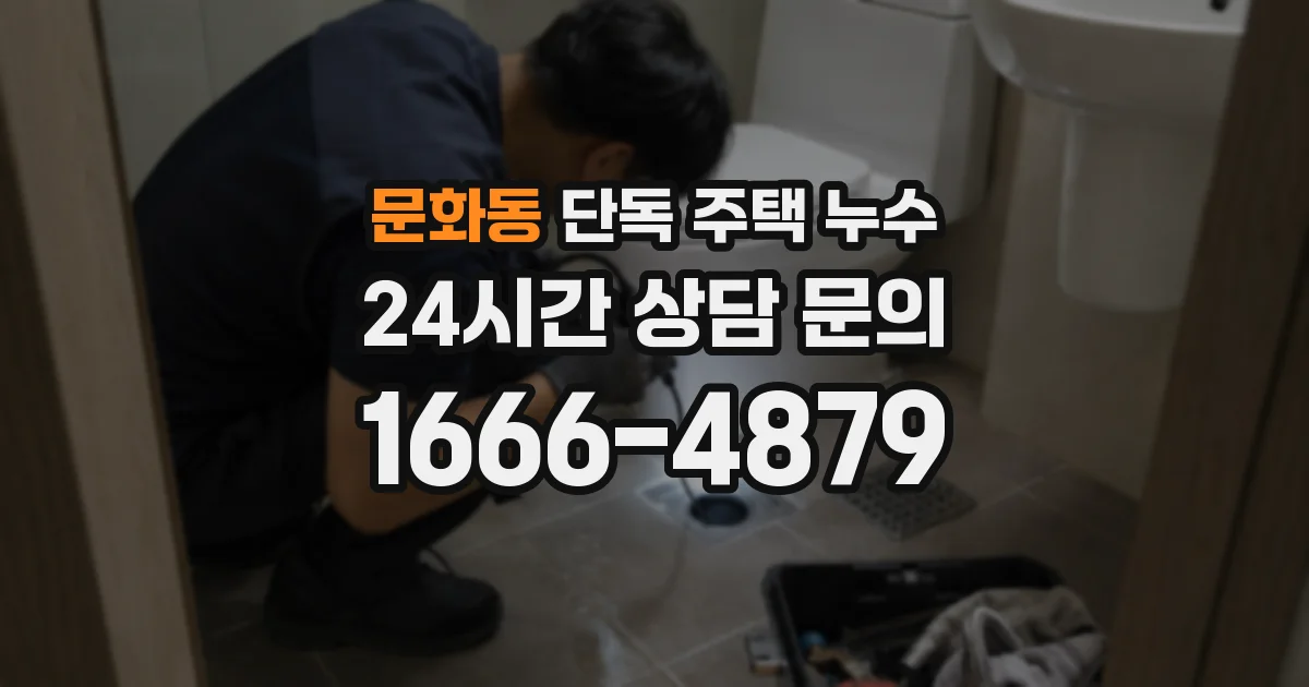 문화동 단독 주택 누수