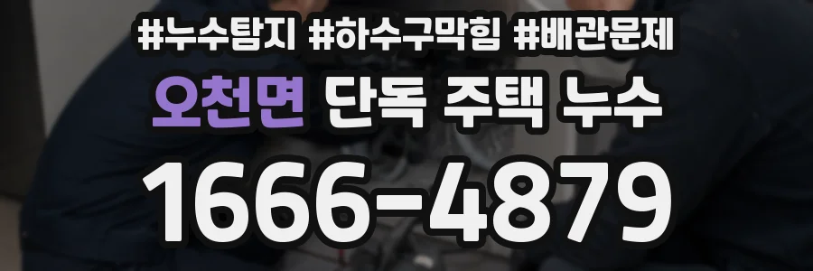 오천면 단독 주택 누수