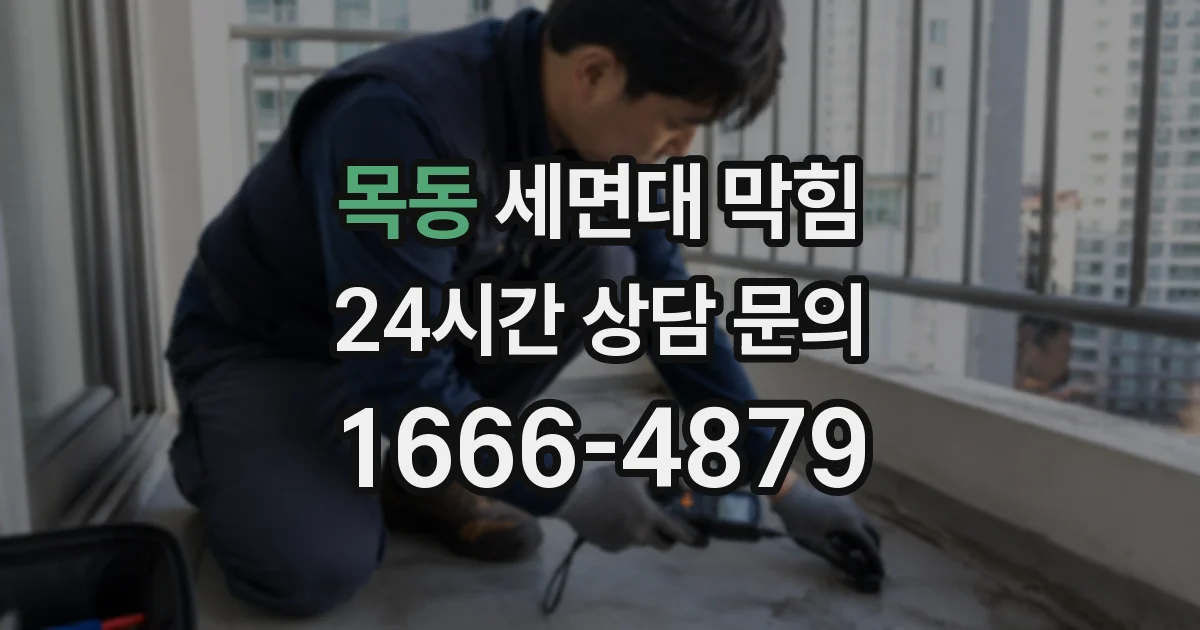 목동 세면대 막힘