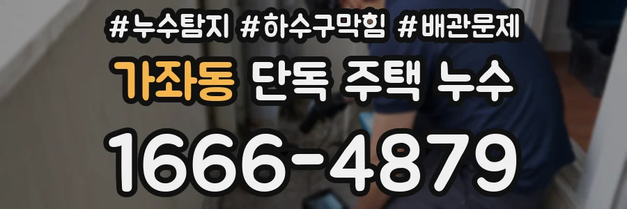 가좌동 단독 주택 누수