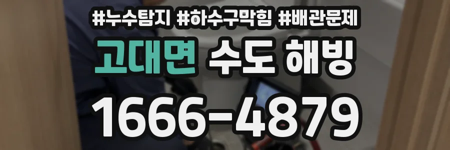고대면 수도 해빙