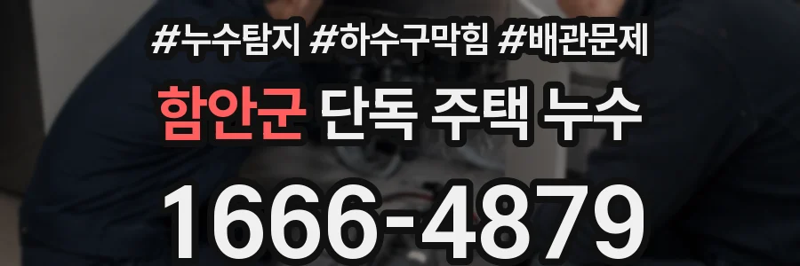 함안군 단독 주택 누수