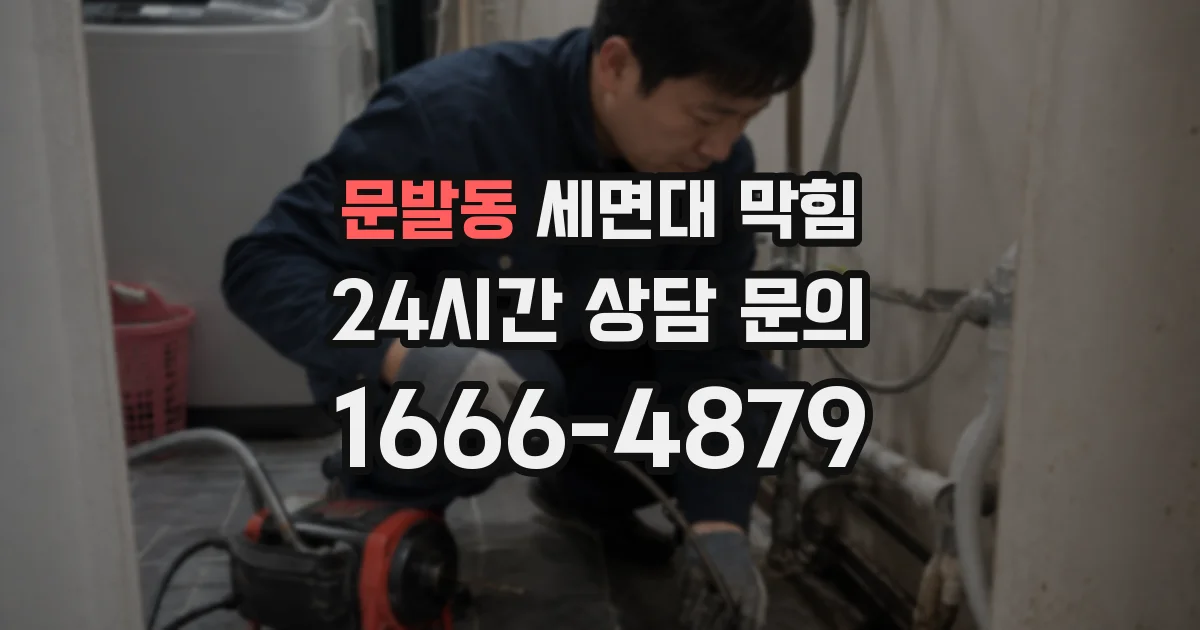 문발동 세면대 막힘