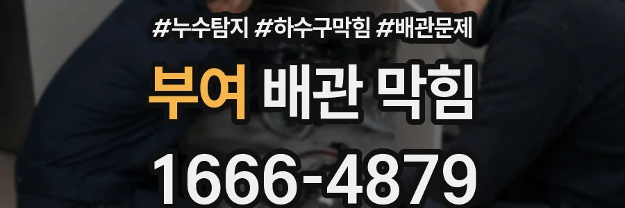 부여 배관 막힘