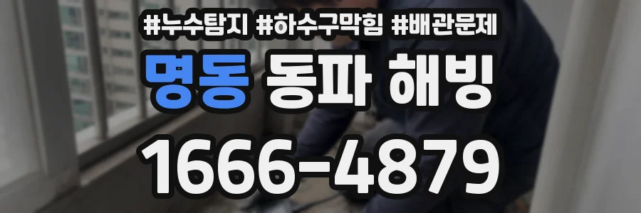 명동 동파 해빙
