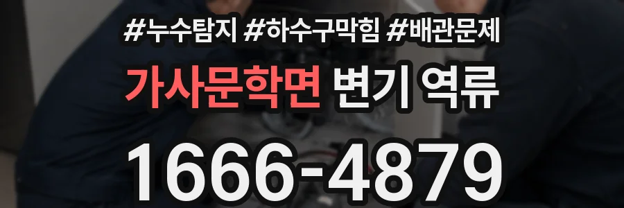가사문학면 변기 역류