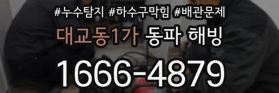 대교동1가 동파 해빙