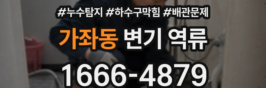 가좌동 변기 역류