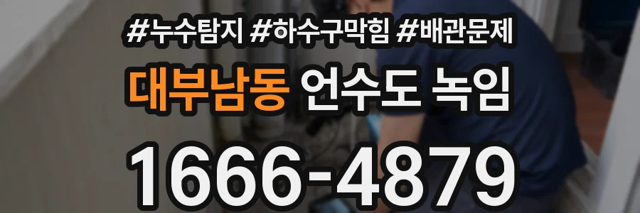 대부남동 언수도 녹임