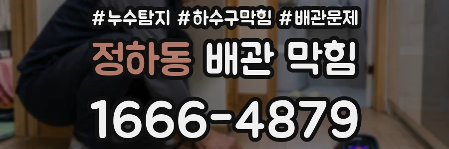 정하동 배관 막힘