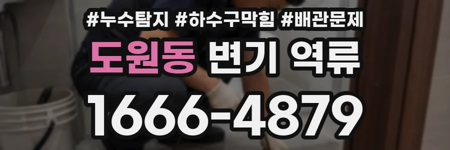 도원동 변기 역류