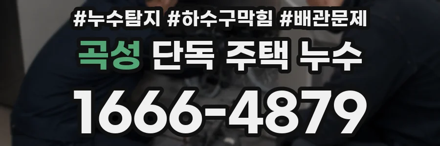 곡성 단독 주택 누수