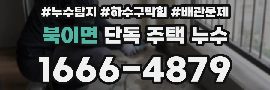 북이면 단독 주택 누수