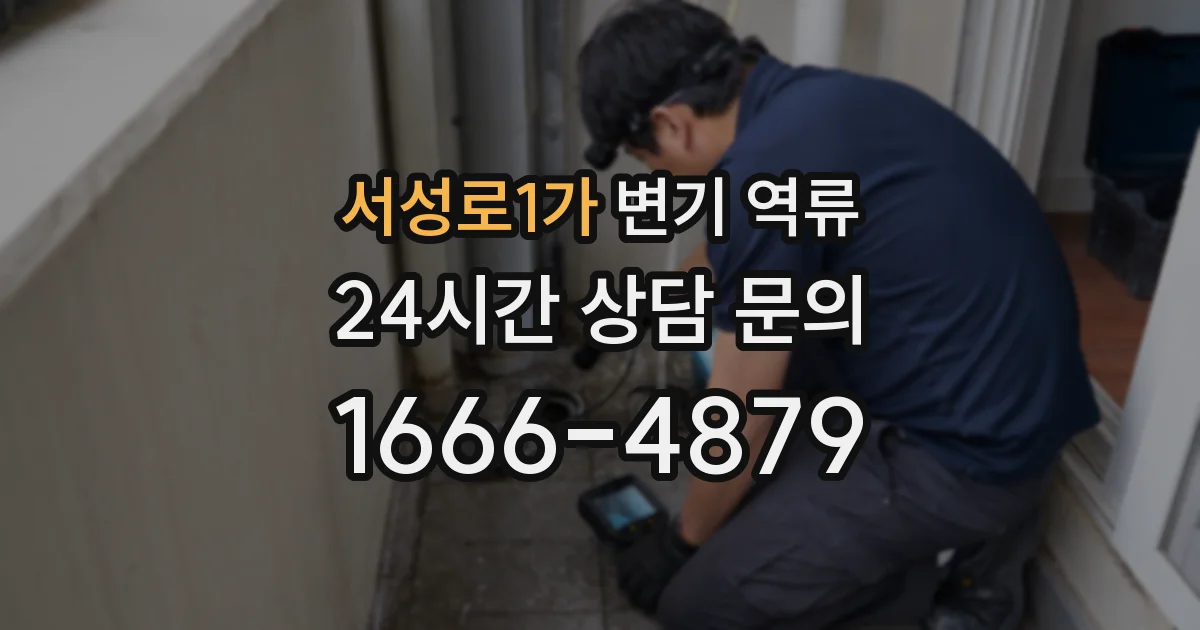 서성로1가 변기 역류