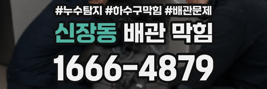 신장동 배관 막힘