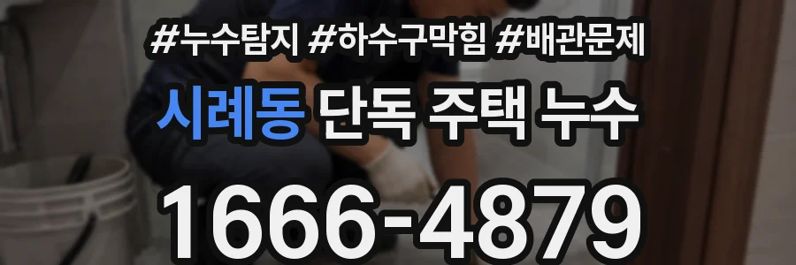 시례동 단독 주택 누수