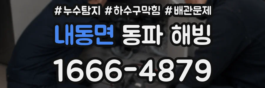 내동면 동파 해빙